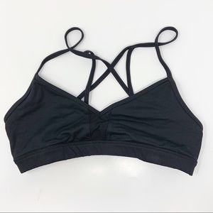 Alo Black Strappy Sports Bra